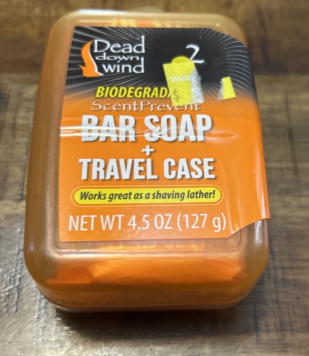 Dead Down Wind Bar Soap With Case And Camo Wheel New
