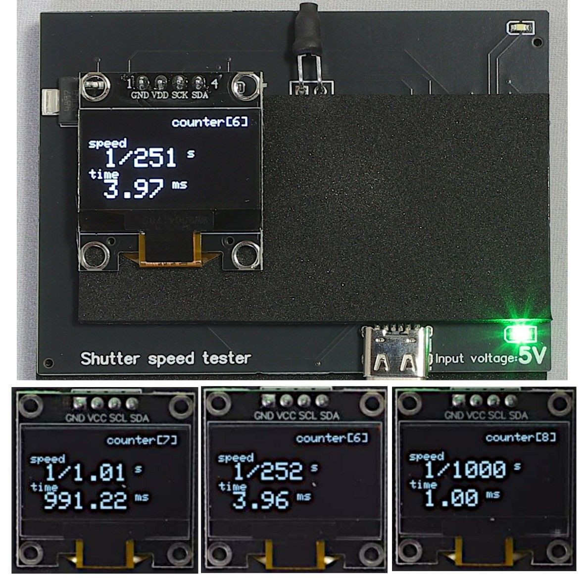 Easy Version Shutter Speed Tester (for Film Cameras) with USB Cable