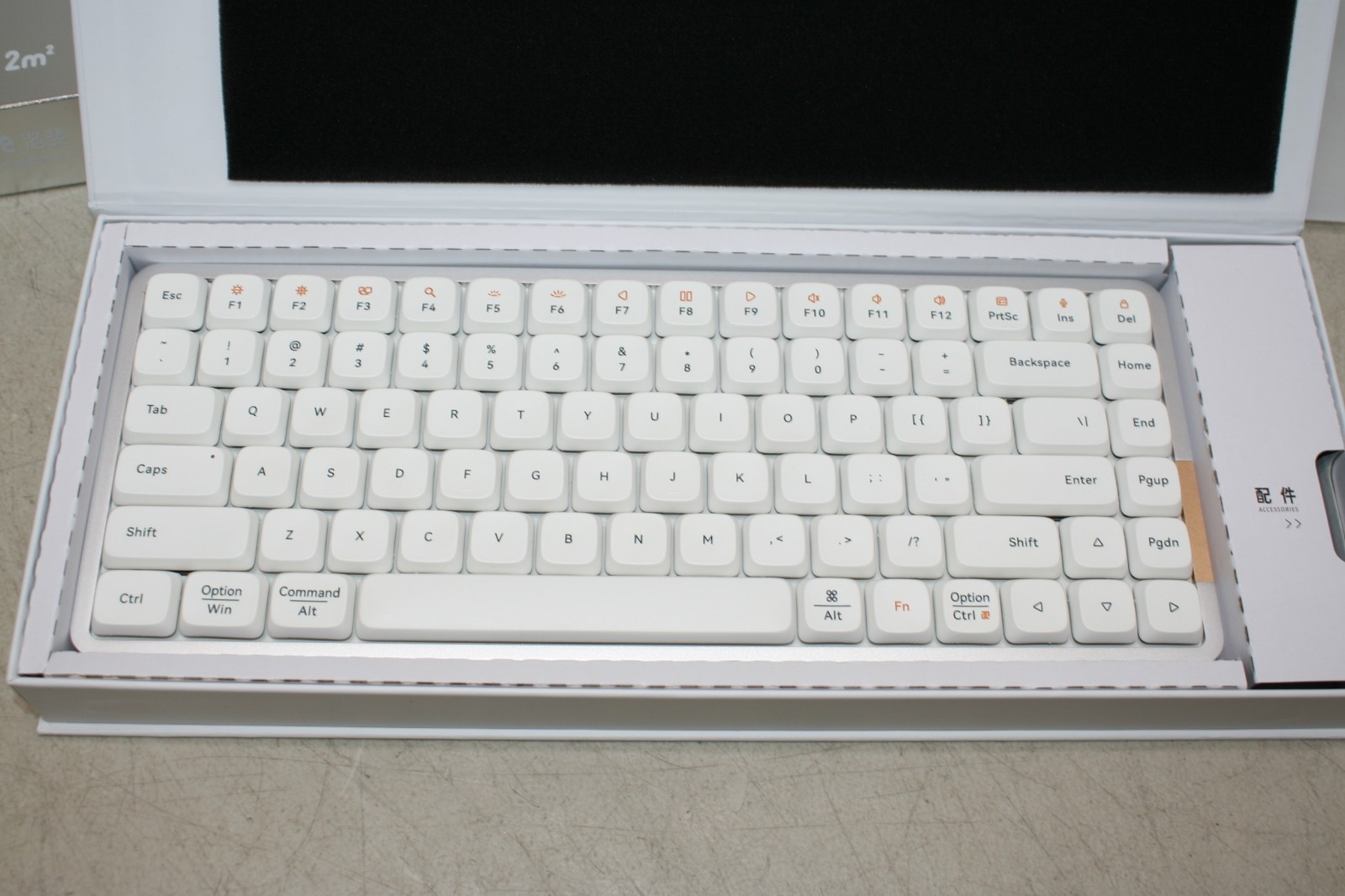 LOFREE Flow 84-Key Dual Mode Low Profile Mechanical Keyboard - White