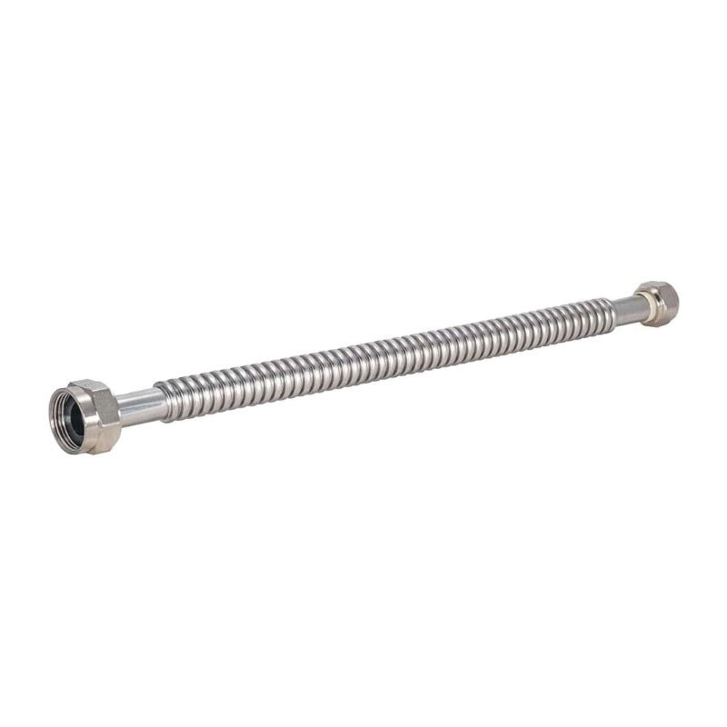 18" Corrugated Water Heater Connector Stainless Steel 3/4" FIP X 1" FIP