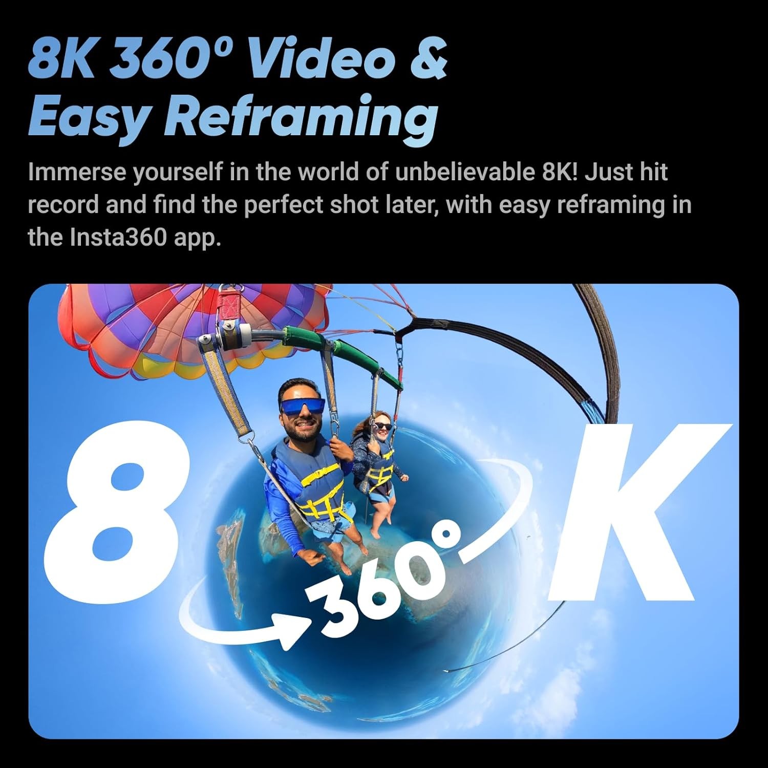 Insta360 X4 8K Waterproof 360 Action Camera 4K Wide Angle Video