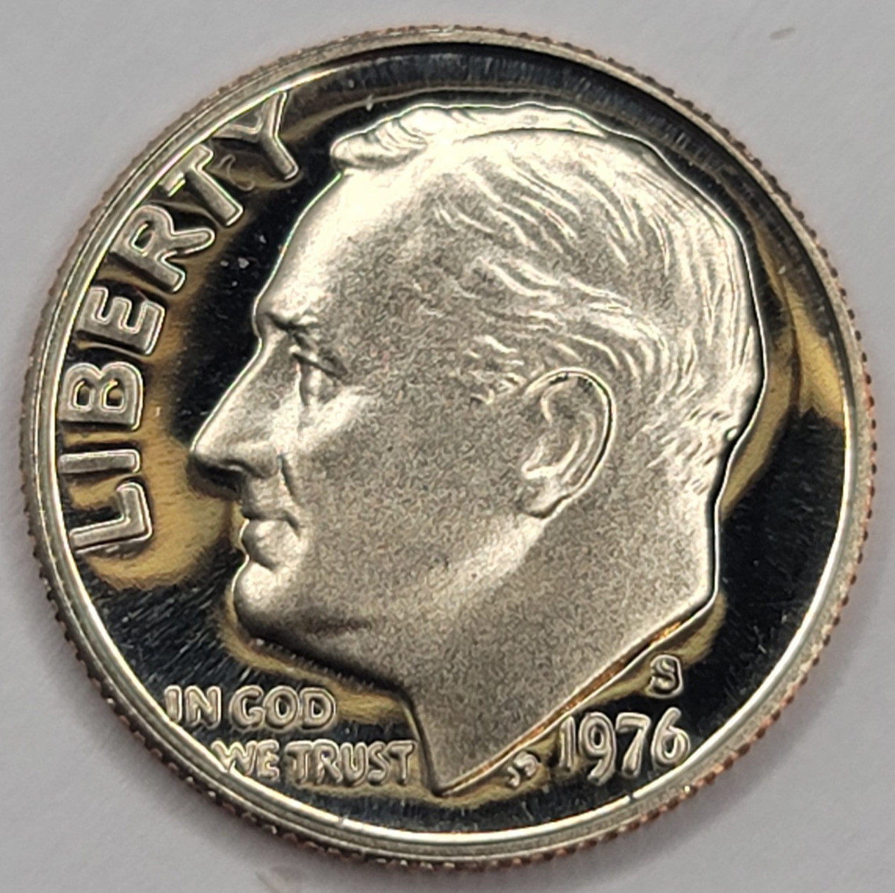 1976 S Gem Proof DCAM Roosevelt Dime - CN-Clad
