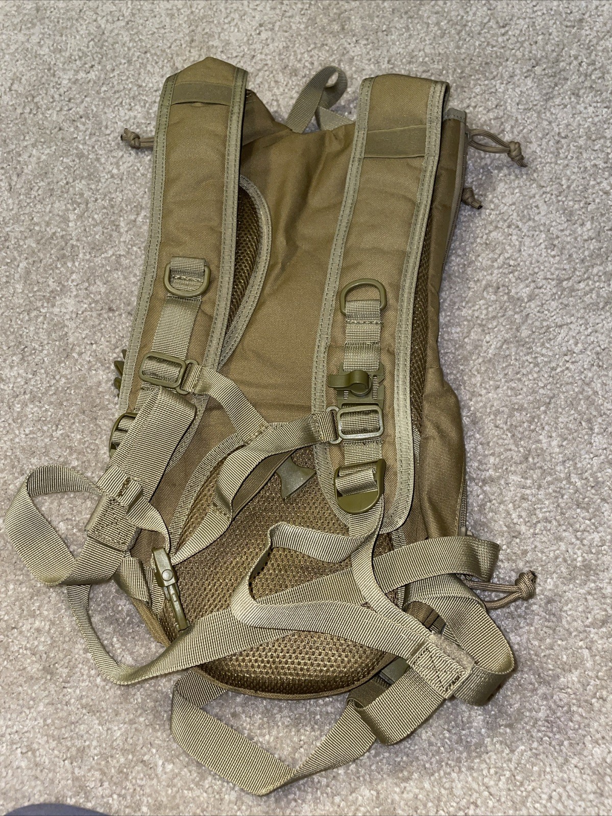 Tactical Hydration Pack Coyote Tan MOLLE Military Style Backpack Daypack