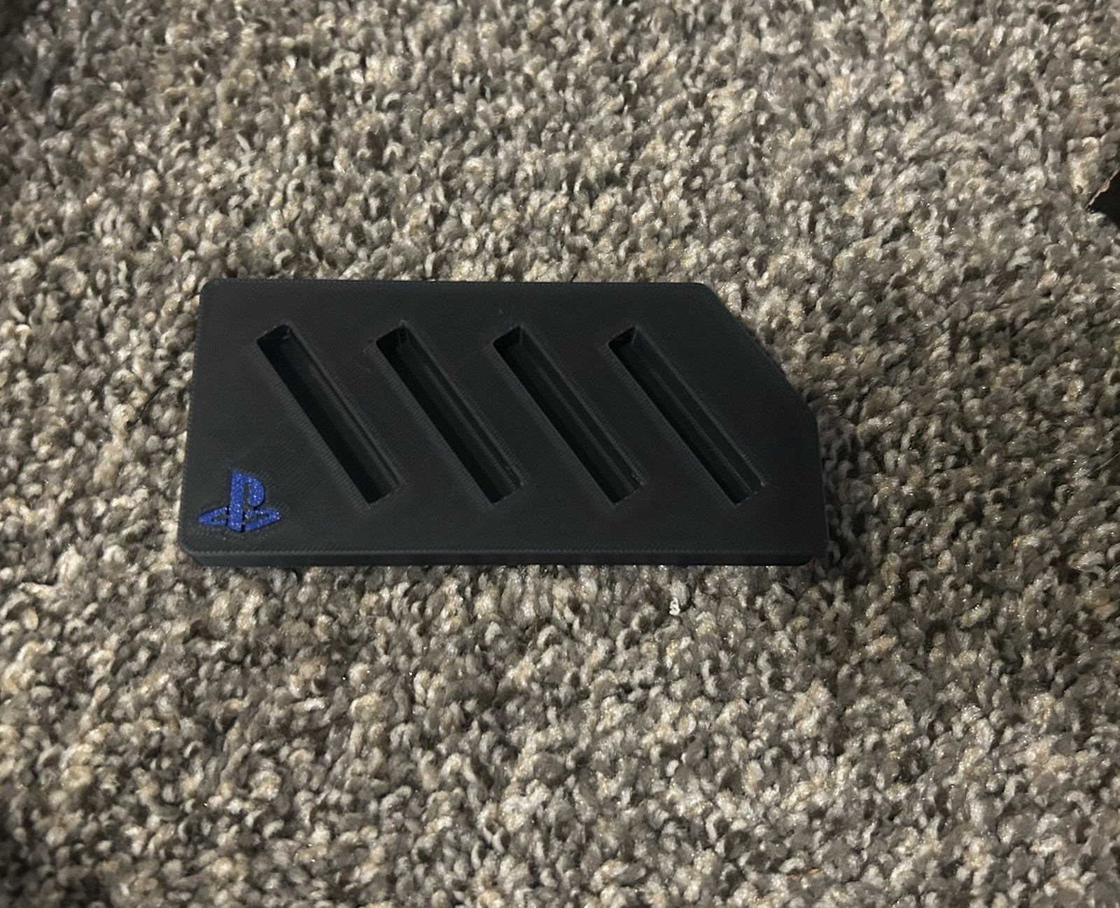 Sony PlayStation PS1 PS2 Memory Card Holder Display Stand Storage Dock Logo Tray