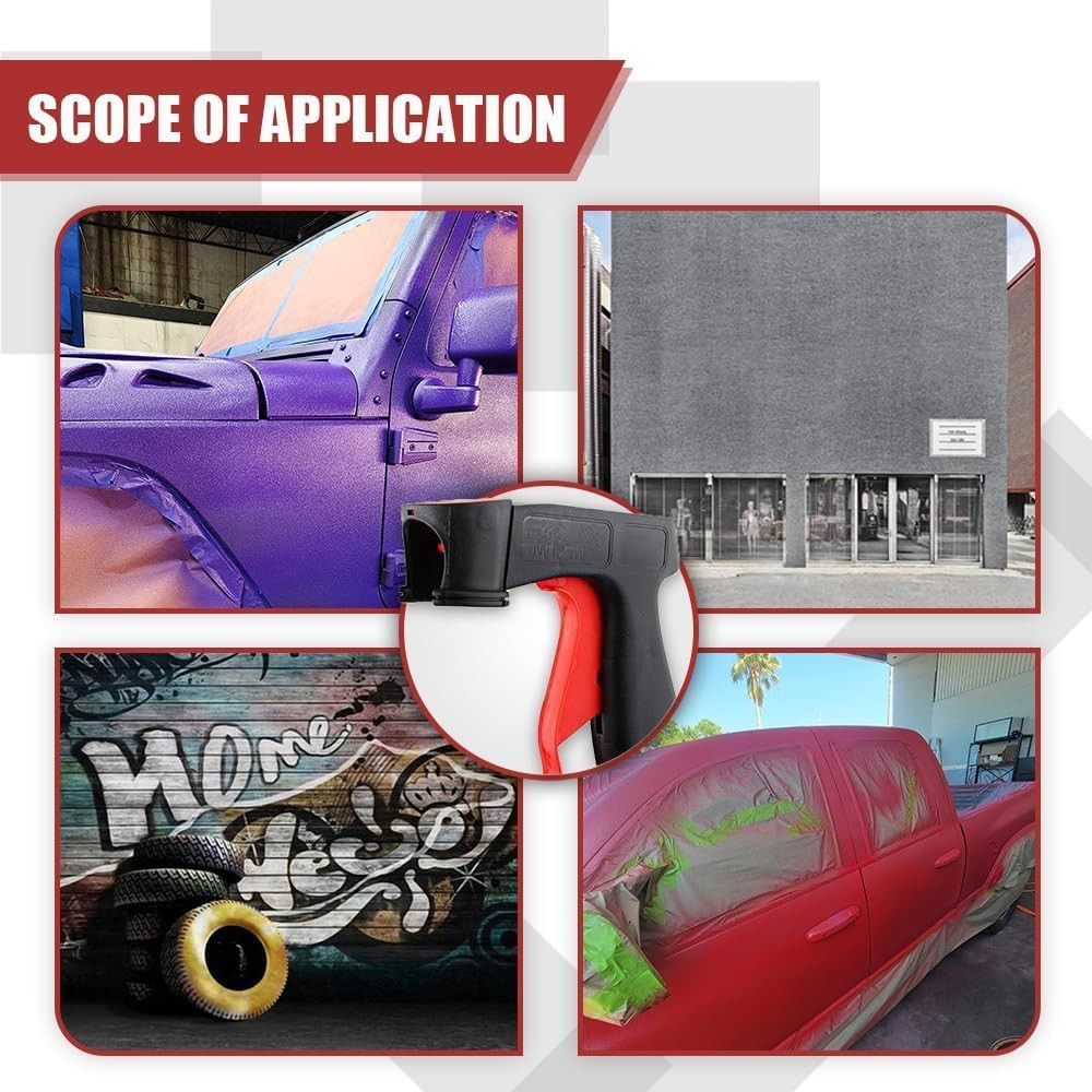 Aerosol Spray Can Trigger Handle 2-Pack Reusable Clip-On Grip Tool Adapters