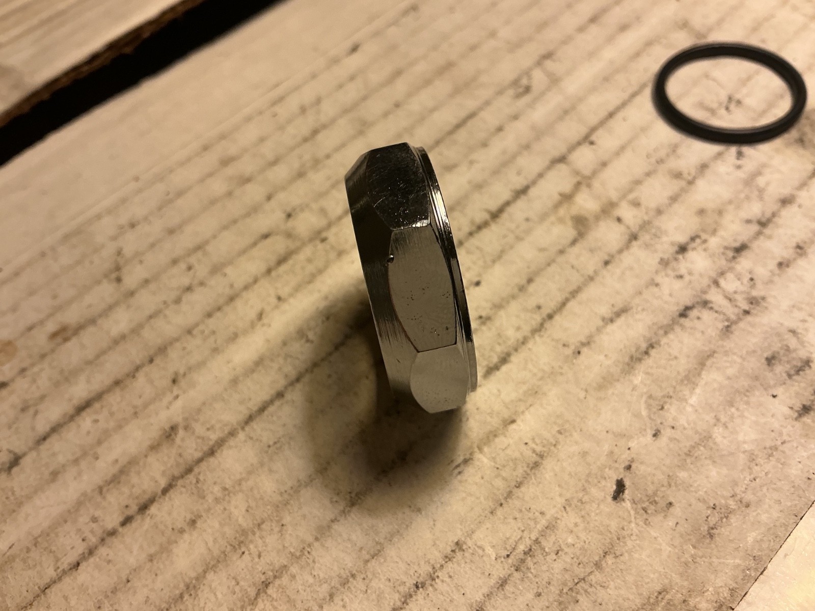 Specialized Bicycle 1" chrome headset locknut