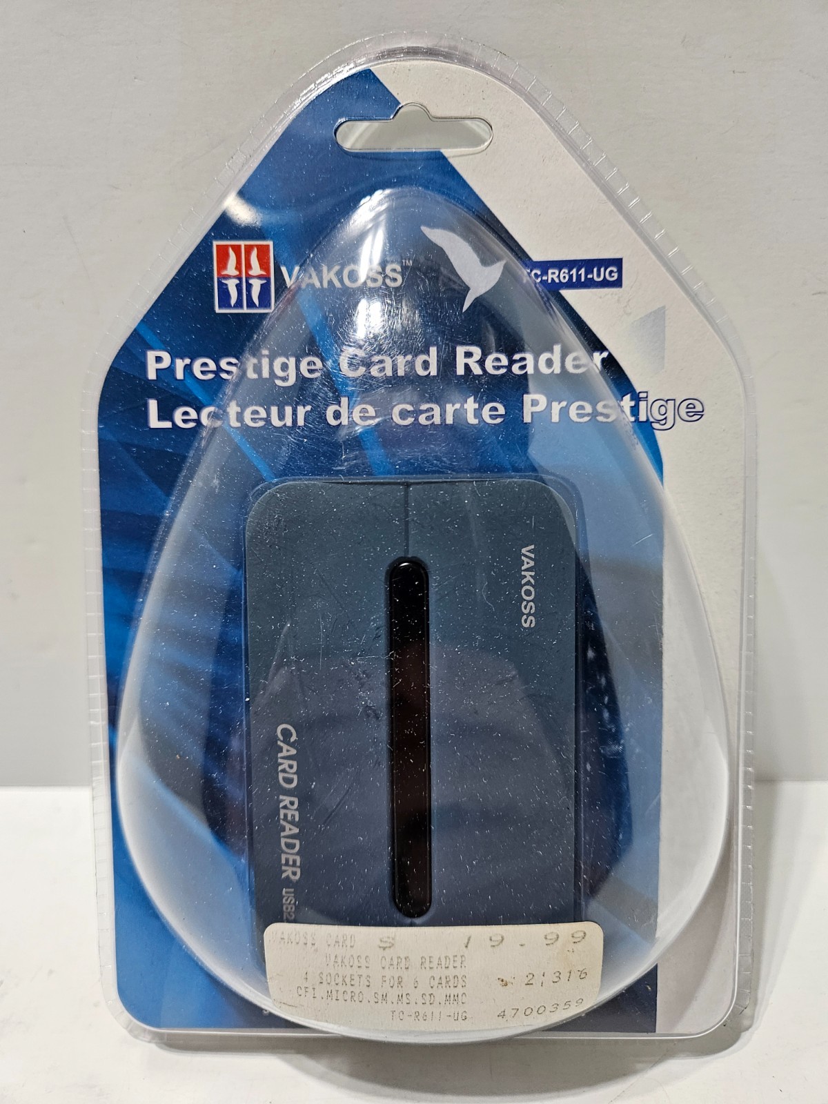 Vakoss Prestige Card Reader TC-R611-UG 28-in-1 USB 2.0 Multi Memory SD CF MS XD