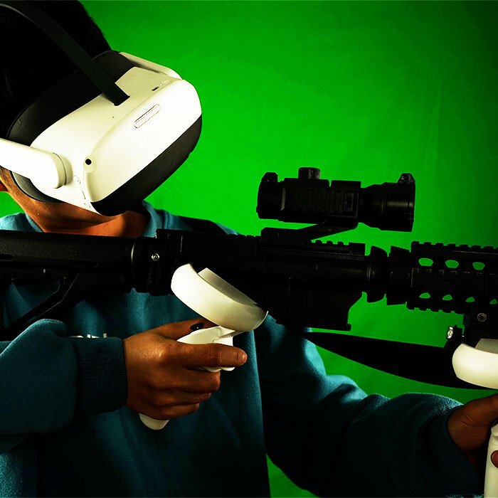 New VR Headset Controller Game Shooting Gun Double Handle for Oculus quest 2