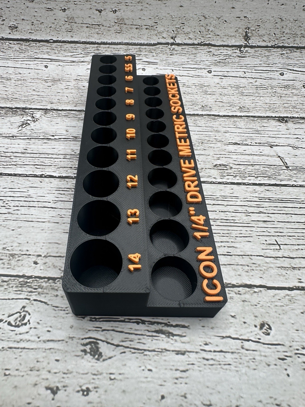Icon 1/4 Socket Organizer For Deep And Shallow Sockets