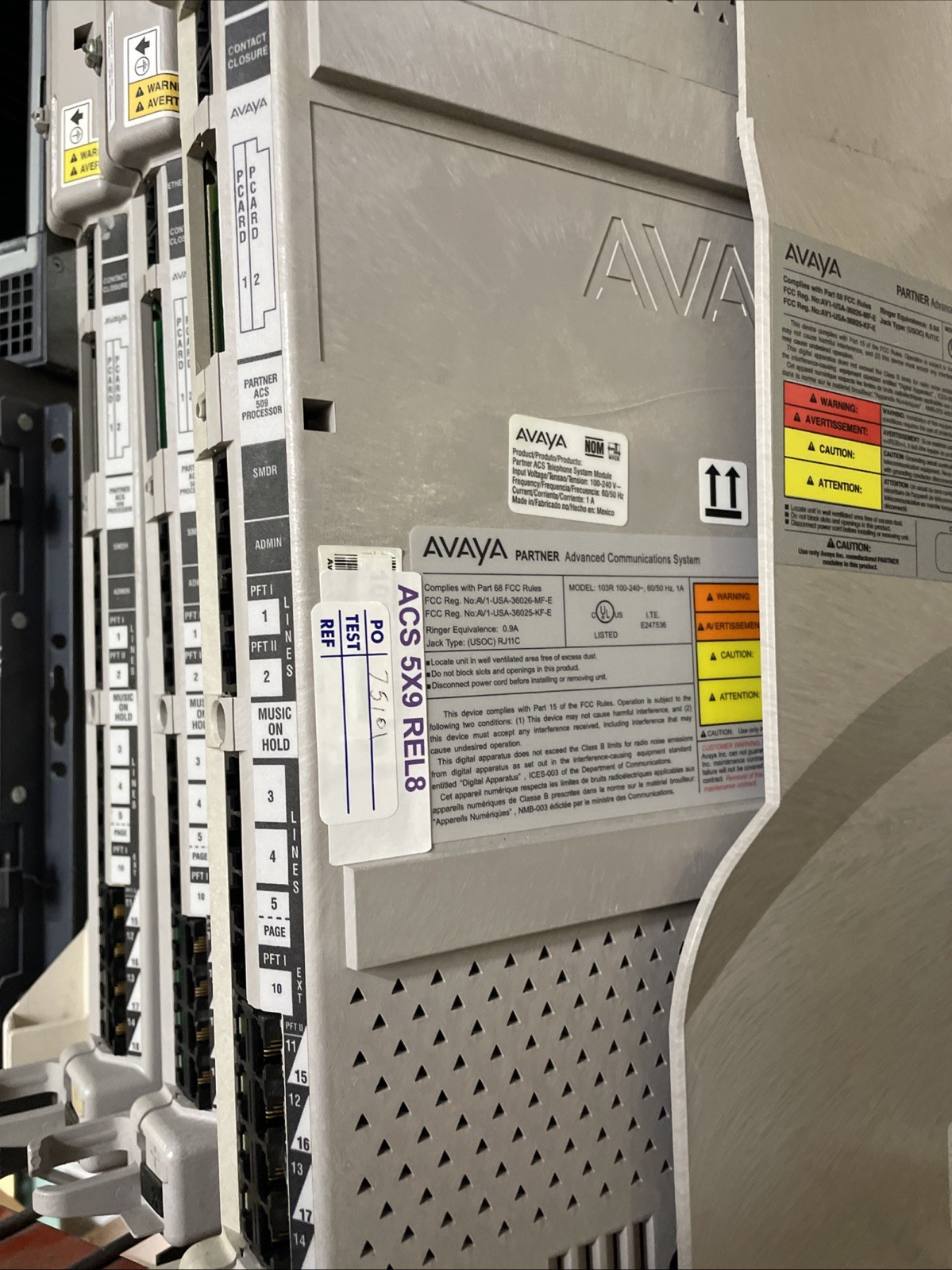 Avaya Partner ACS R8 Processor.