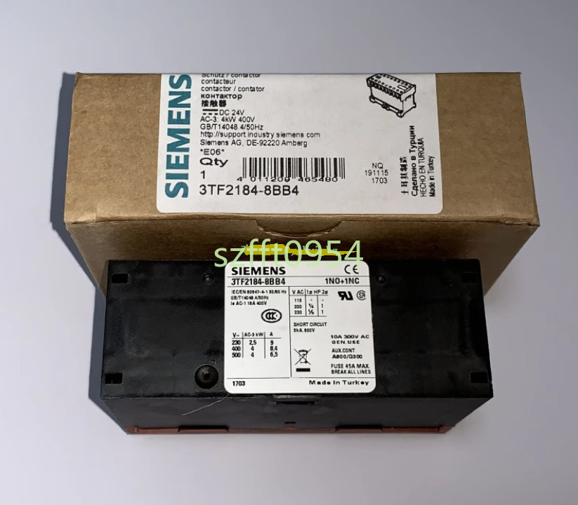1pcs 3TF2184-6BB4 3TF2185-8BB4 3TF2186-8BB4 Original Siemens contactor
