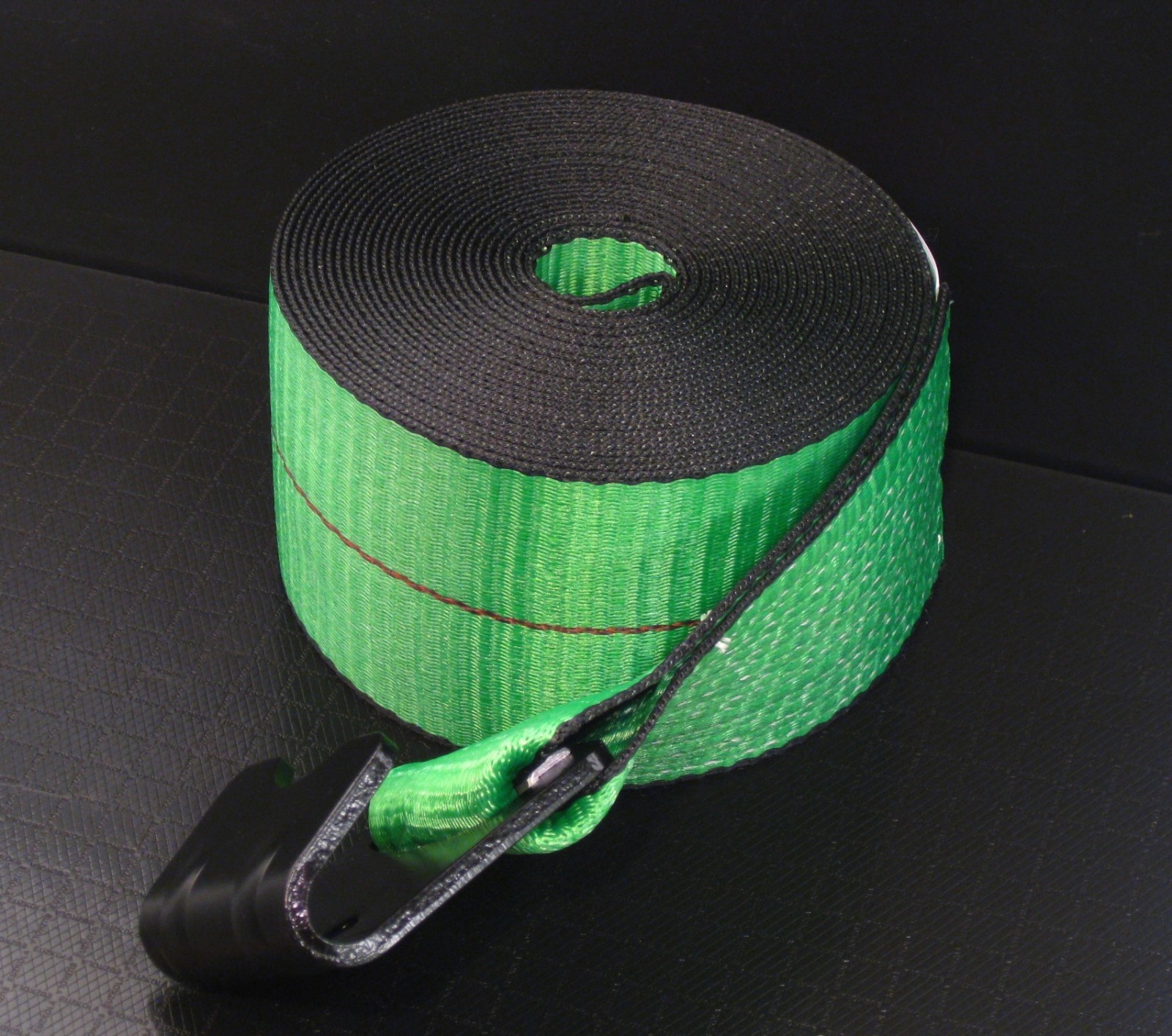 6 GREEN 4" x 30' Winch Straps Flat Hook Flatbed Truck Trailer Tie Down Strap FH