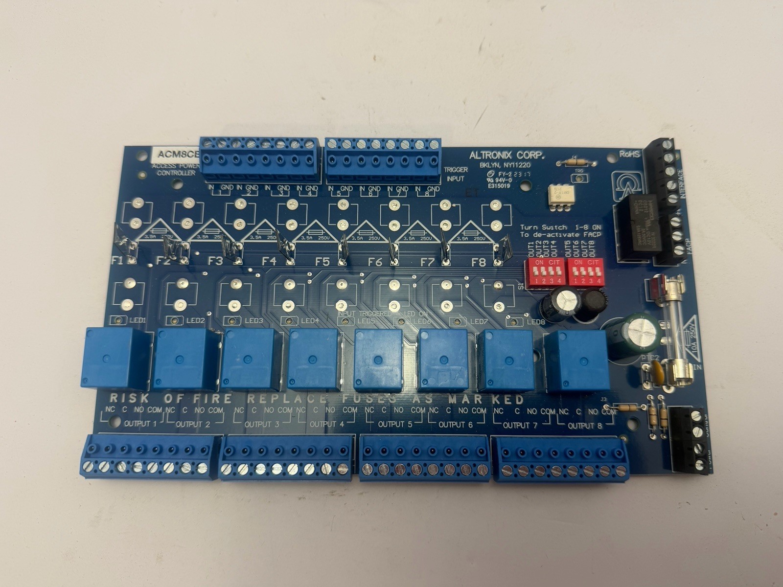 Altronix ACM8CB Power Controller Multi-Output Access