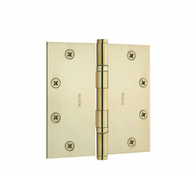 Baldwin 1051 Ball Bearing 5"x5" Hinge Polished Brass 1051-030-I 1051-003-I NEW