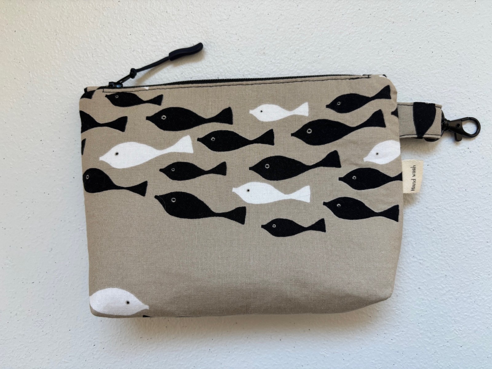 NEW Sandra Bee Handmade SCHOOL OF FISH Design Zipper Pouch