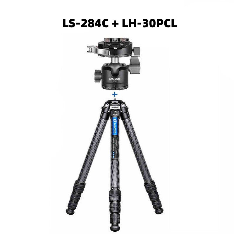 Leofoto LS-284C + LH-30PCL Carbon Fiber Tripod with Ball Head with Panning clamp