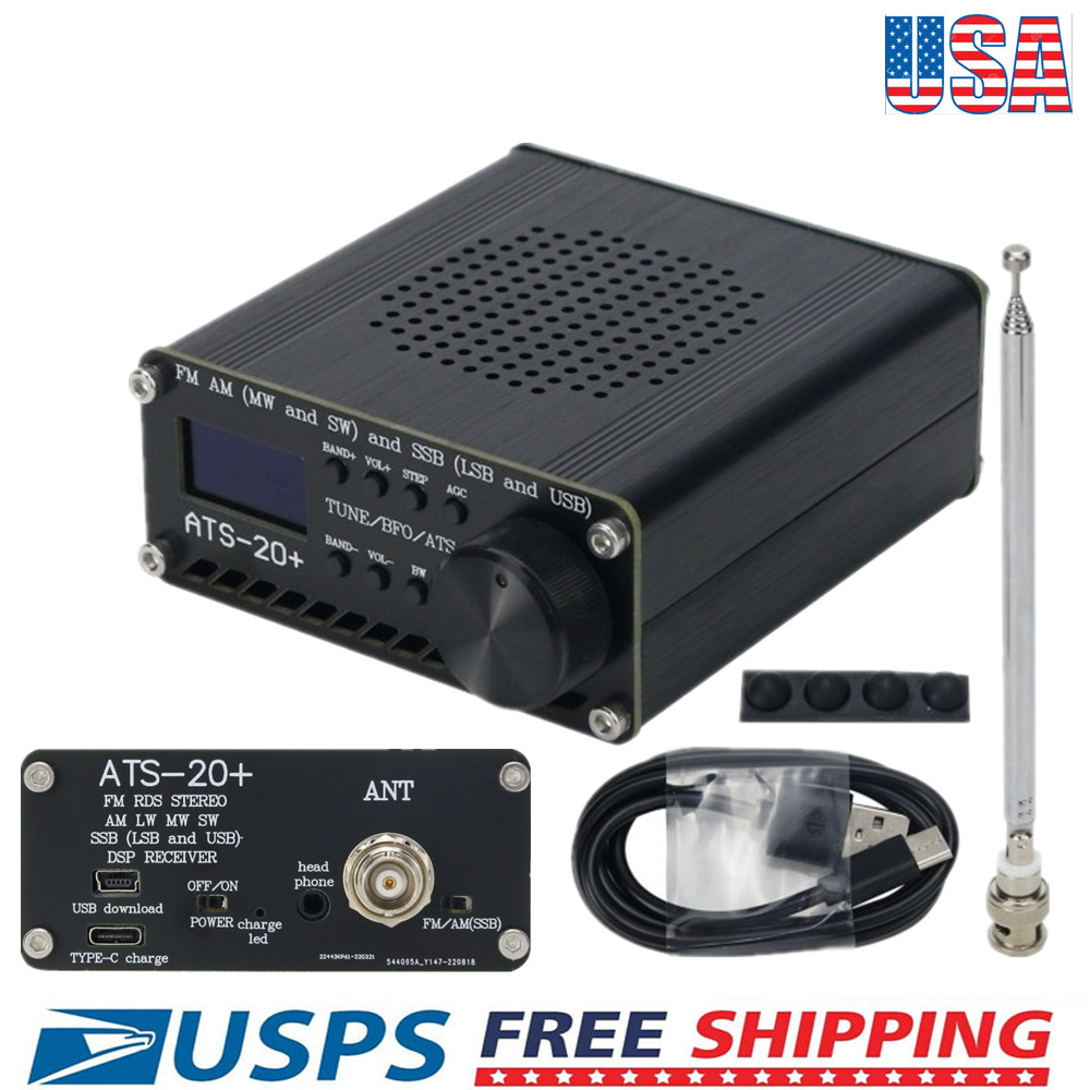 ATS-20+ Plus ATS20 V2 SI4732 DSP SDR Receiver FM AM (MW and SW) SSB LSB & USB US