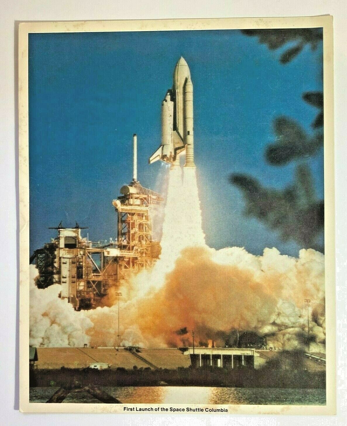 Vintage First Launch of the Space Shuttle Columbia Photo 1981