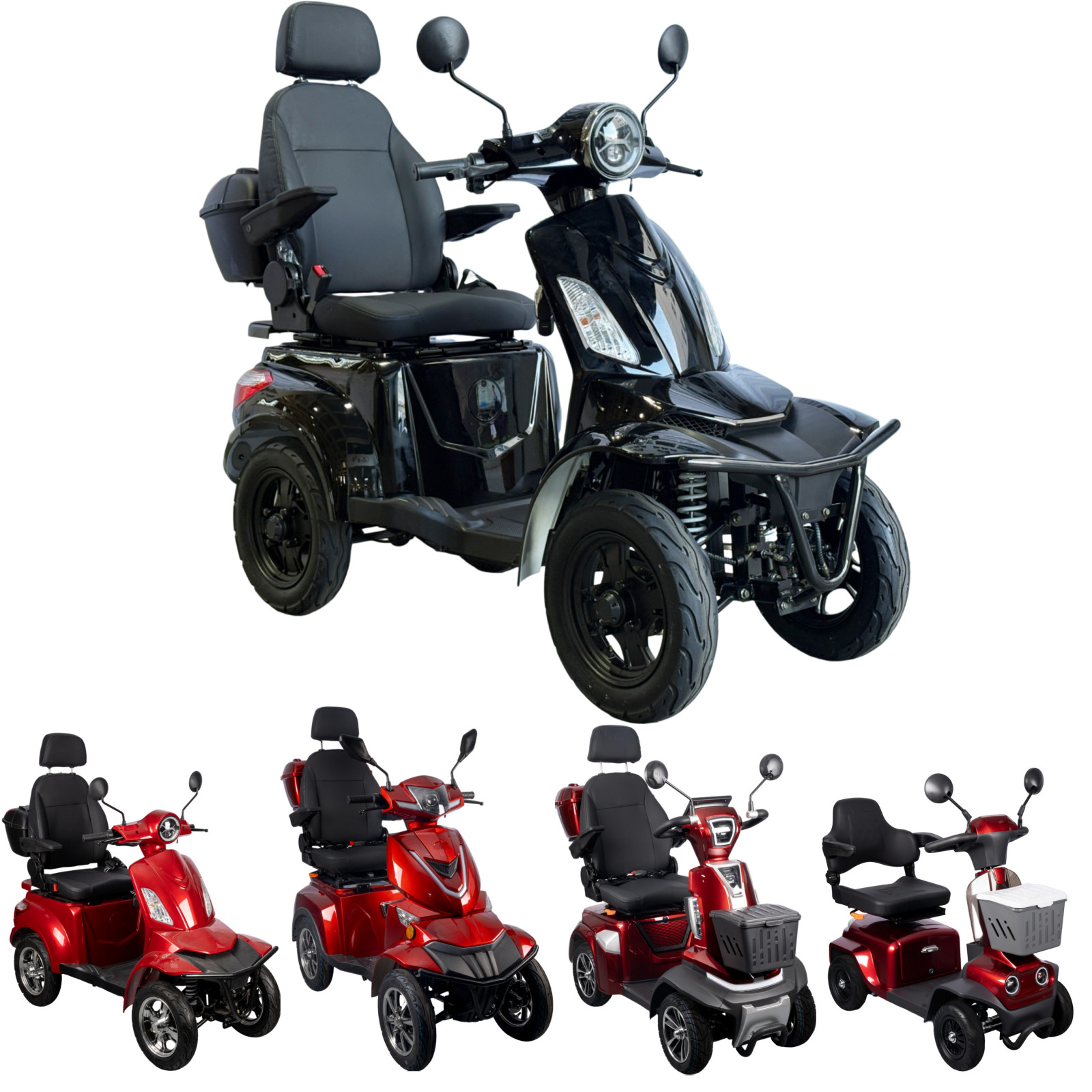 4 Wheel Mobility Scooter Seniors LS4W-A1R/HS4W-F2AB/HS4W-F2AR/HS4W-A1R/HS4W-B1R