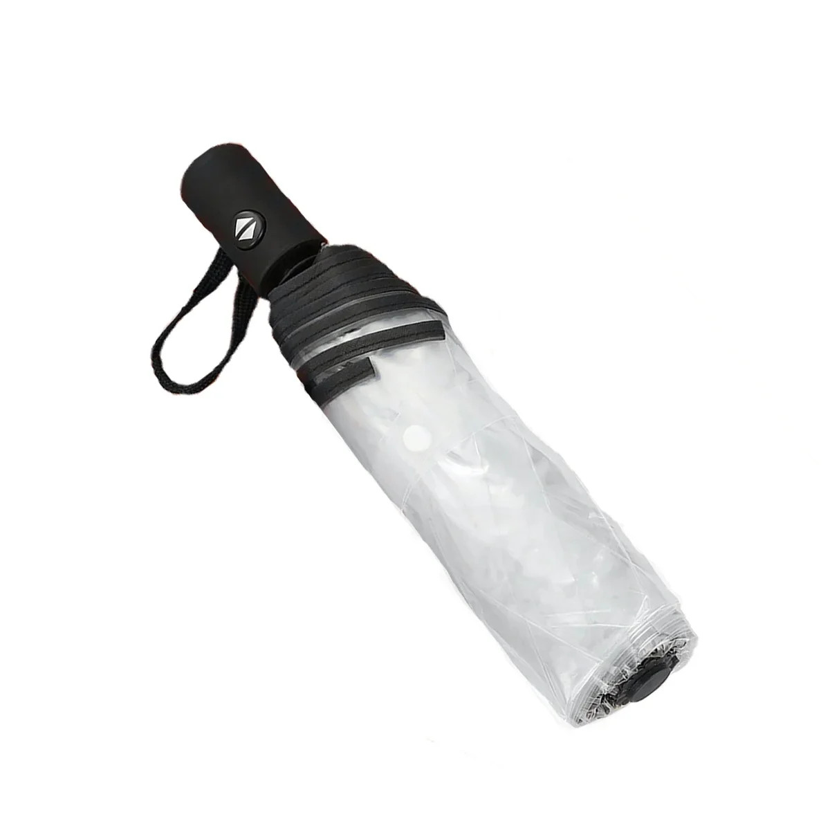 1 Fully Automatic , Outdoor Triple Fold Rainproof Visual Transparent Umbrella