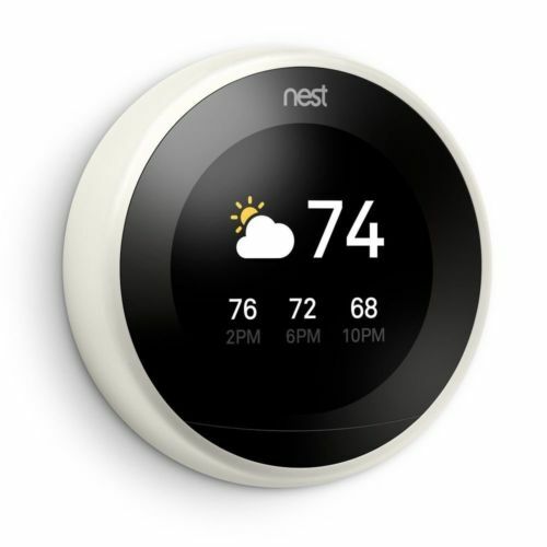 FULL KIT: Google / Nest 3rd Generation Learning Thermostat Kit White - T3017US ~