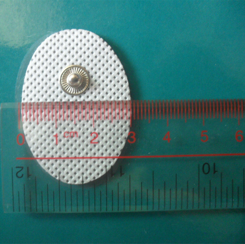 20PCS Small Oval Snap on Electrode Pads Replacement for Tens Unit Pulse Massager