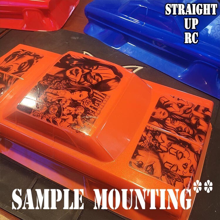 Custom Waterslide Decal - RC Lowrider "Airbrush Mural" Style "Sombrero Girl 2"