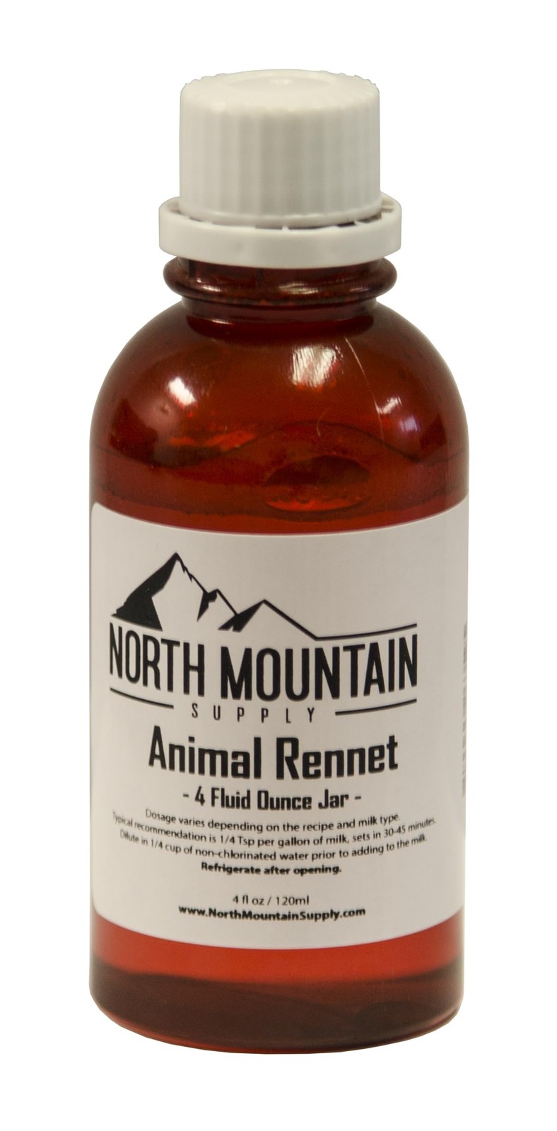 North Mountain Supply Professional Quality Liquid Calf Rennet 4 Fluid Ounces