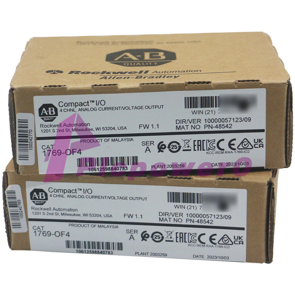 New Allen-Bradley 1769-OF4 CompactLogix 4 Channel Analog Current/Voltage Output