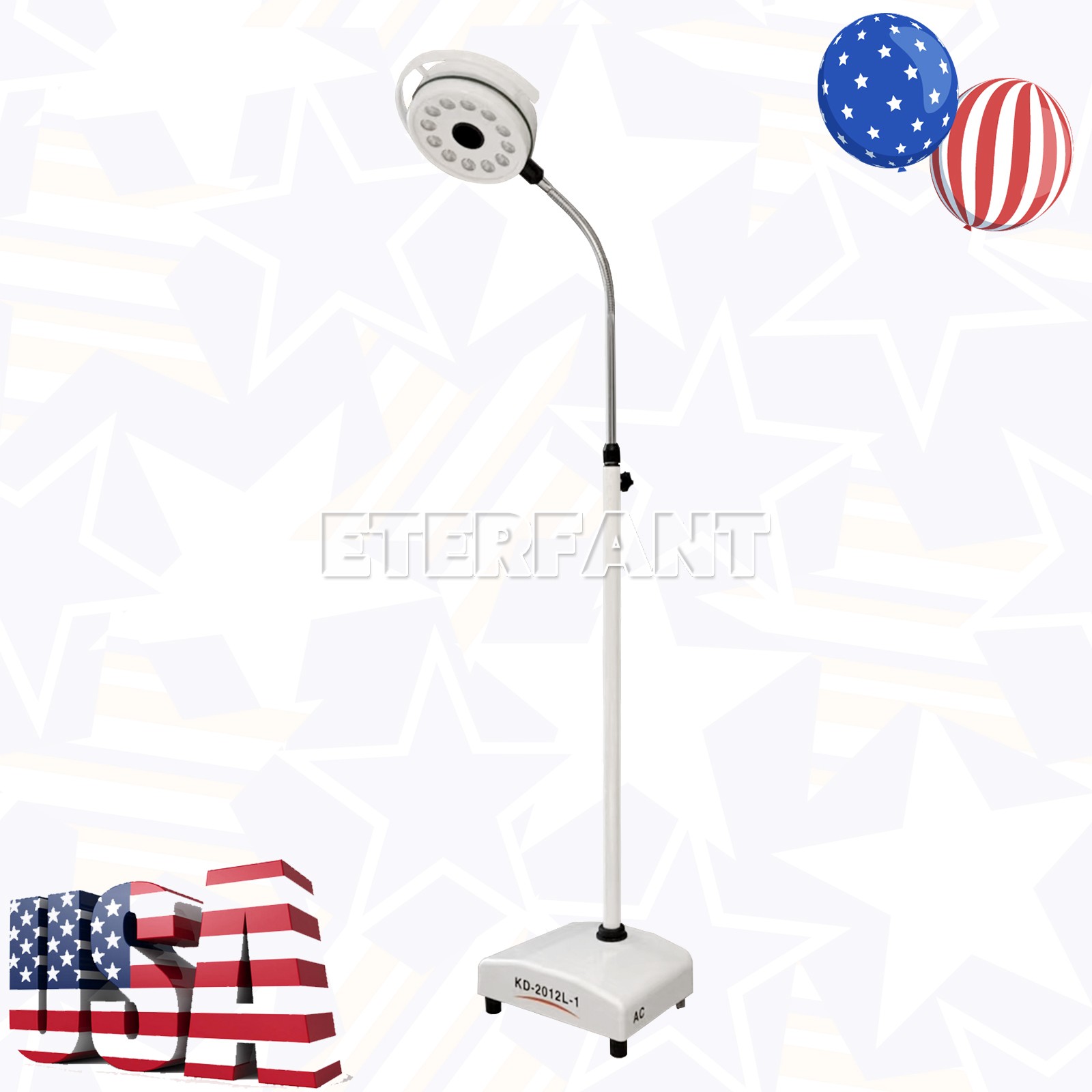 36W Dental Mobile Shadowless Floorstanding LED Lamp Surgical Exam Cold Light US