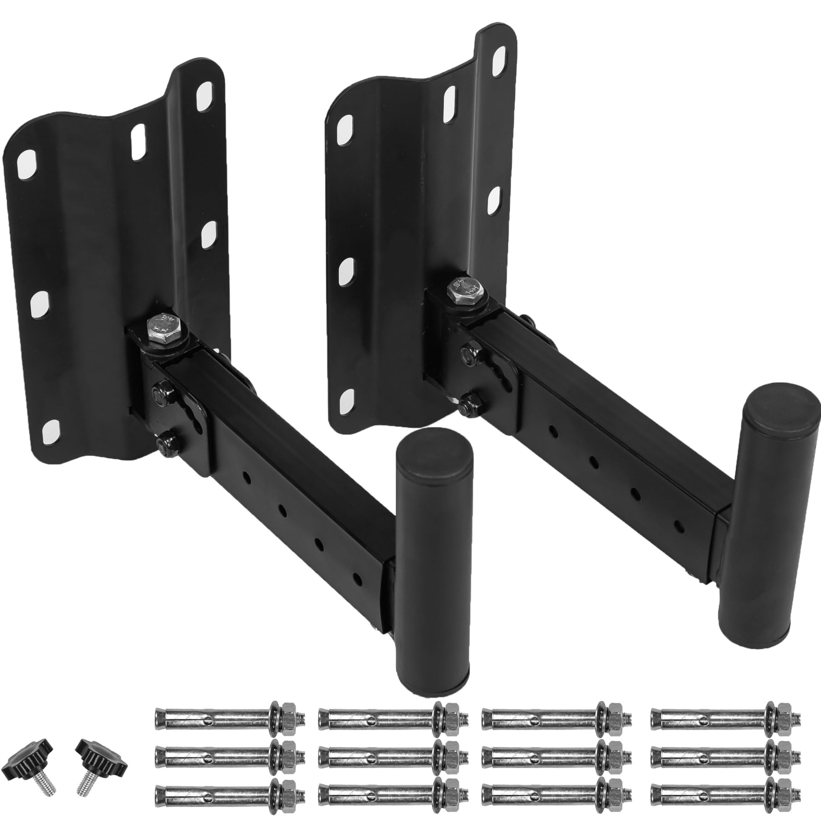 Heavy Duty Speaker Wall Mounts Support up to 110lbsAdjustable PA Speaker Moun...