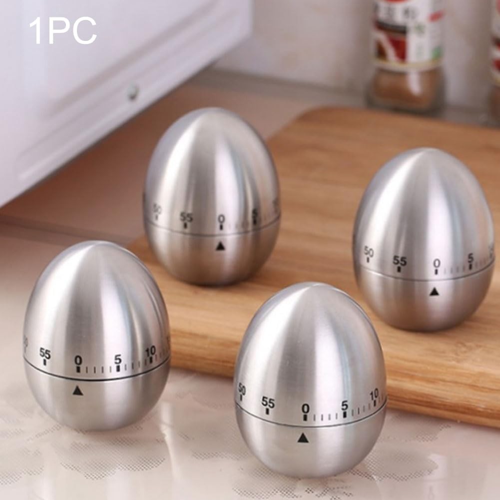 60 Minute Mechanical Kitchen Timer, Wind Up Egg Timer for Cooking