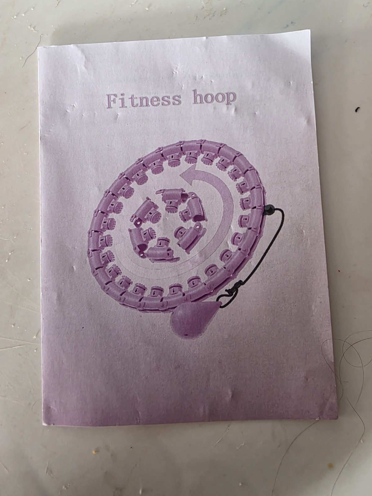 weighted fitness hoop (Open Box)