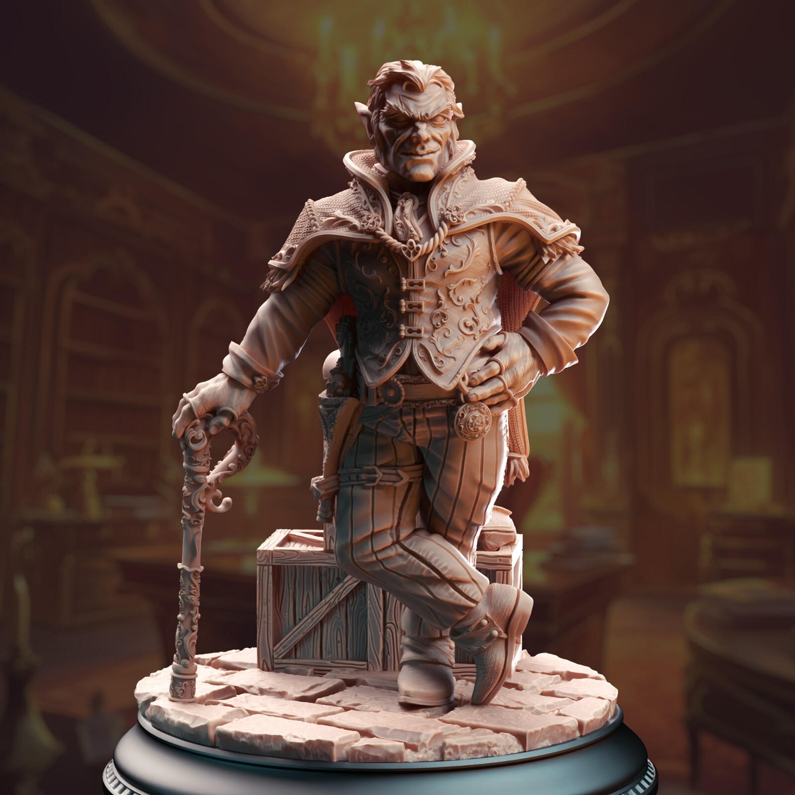 Skillet Halfling Crime Lord Gang Boss Rogue Mastermind Miniature | D&D DnD