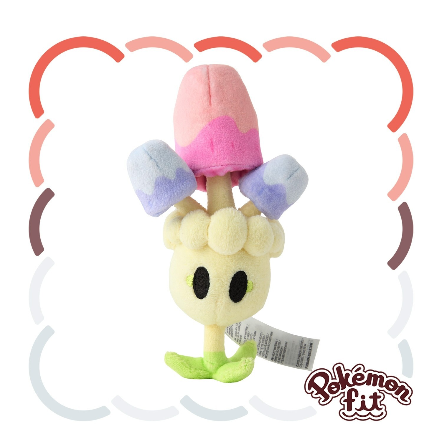 Pokemon Center Fit Plush Doll - 755 Morelull 6in Grass Morel Mushroom Alola JP
