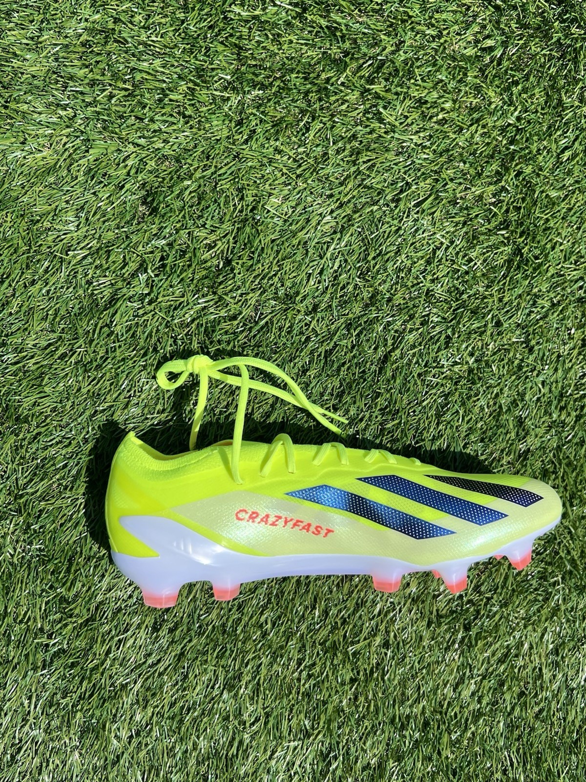 IE2376 Men’s 7 adidas X Crazyfast Elite FG Soccer Cleats - 'Solar Energy Pack'