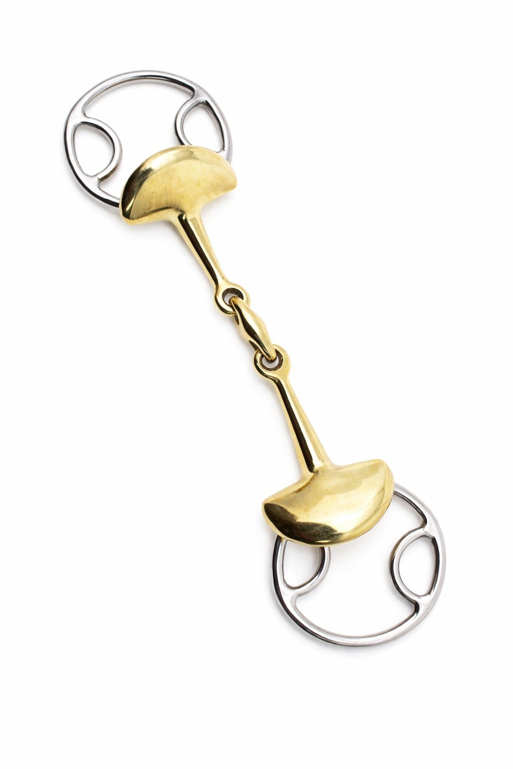 Horse Copper Double Jointed Winged Snaffle Bit with Lozenge 35384