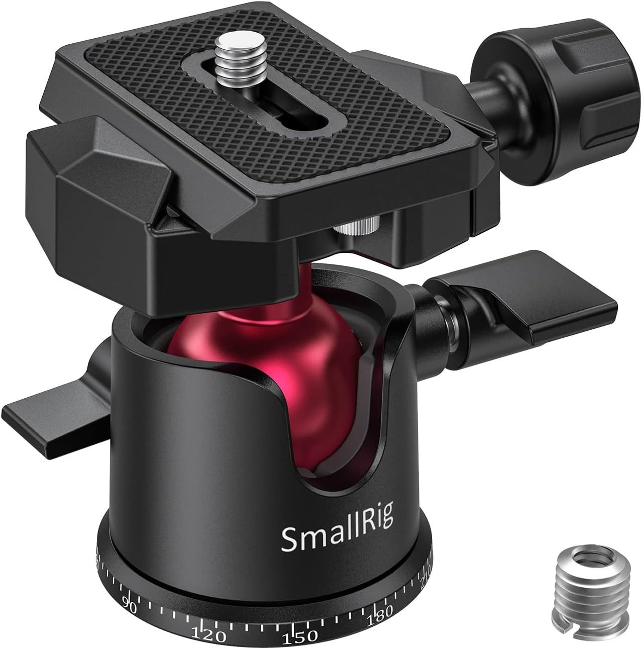 Mini Ball Head, Tripod Head Camera 360° Panoramic with 1/4" Screw 3/8" Thread...