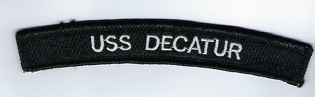 USS Decatur, DD-936,  US Navy "Rocker"
