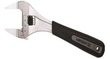 Wright Tool 9AG08X Adj Wrench, X-Wide Capacity Slim Jaws, Cushion Grip - 6"