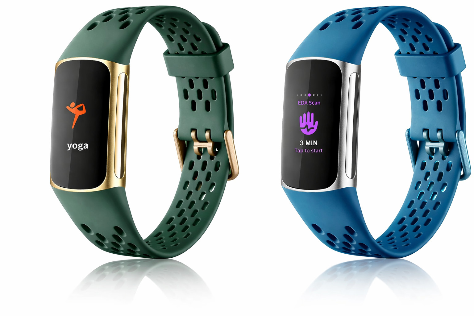 Fitbit Charge 5/ Fitbit Charge 6 Bands Women Men, Breathable Sport Band Soft (2)