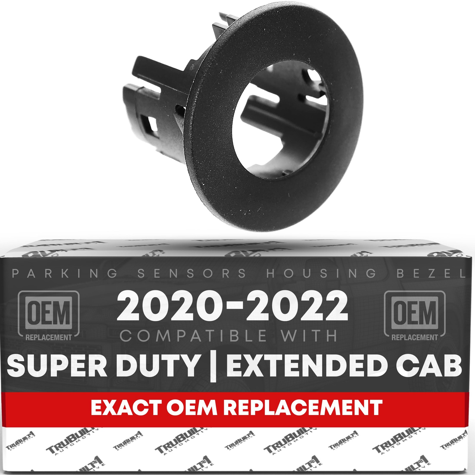 Parking Sensors Housing Bezel, Rear Driver Side - Compatible with 2020-2022 F...