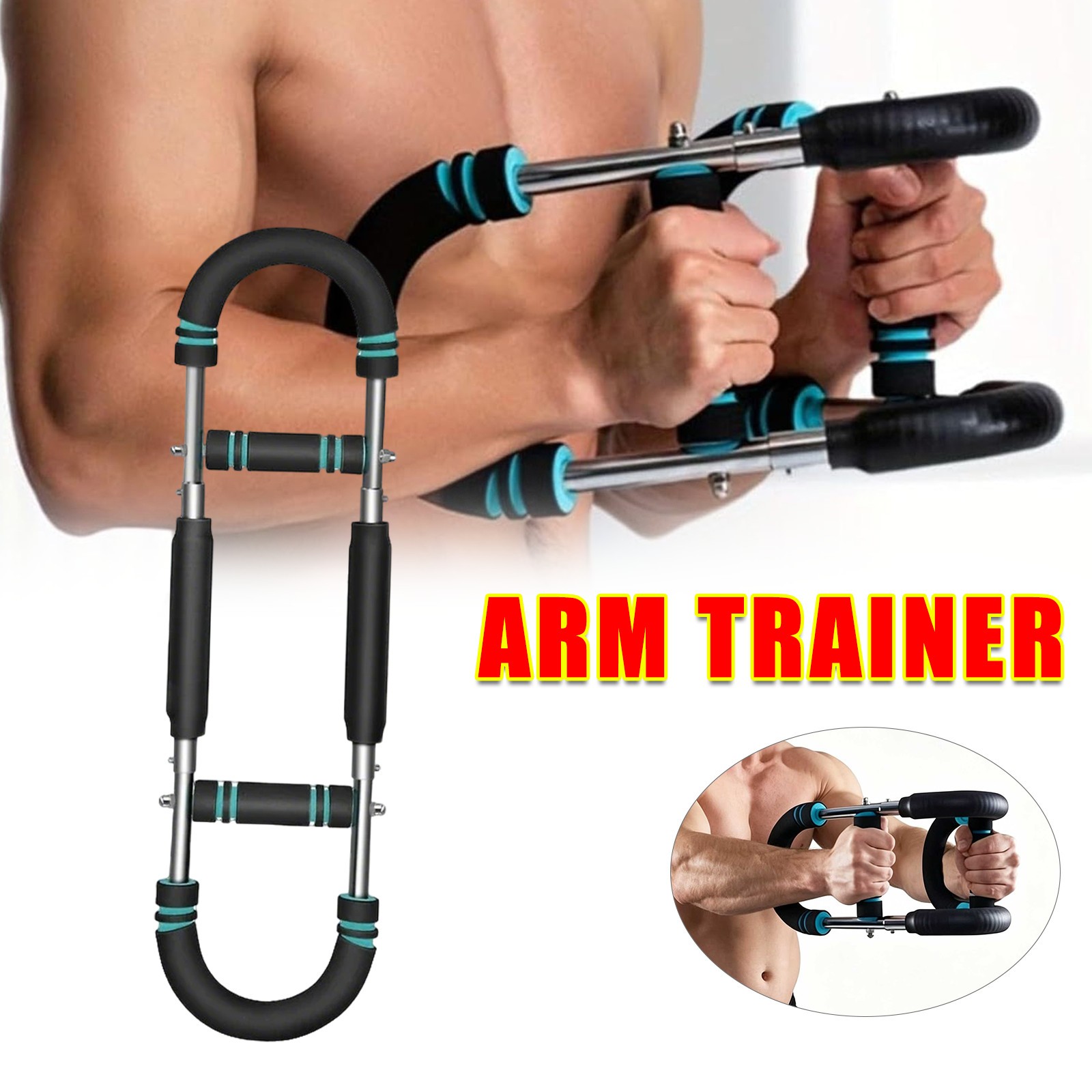 Twister Arm Trainer Adjustable Resistance 40-110lbs Chest Exerciser Upper Bod...