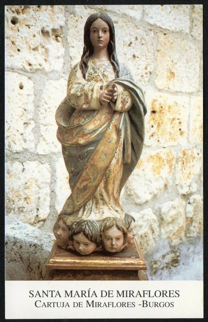 Holy card de la Virgin santino image pieuses estampa