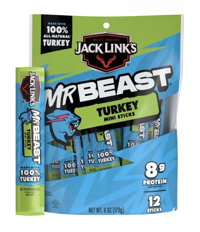 Jack Link’s Mr. Beast Turkey Mini Sticks 12 Sticks 170g