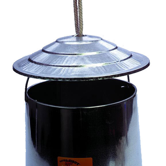 Little Giant Metal Hanging Poultry Feeder Cover Use With 12, 30 and 40 lb Feeder