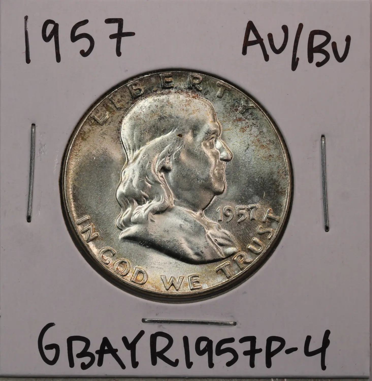 1957 Franklin Half Dollar AU/BU
