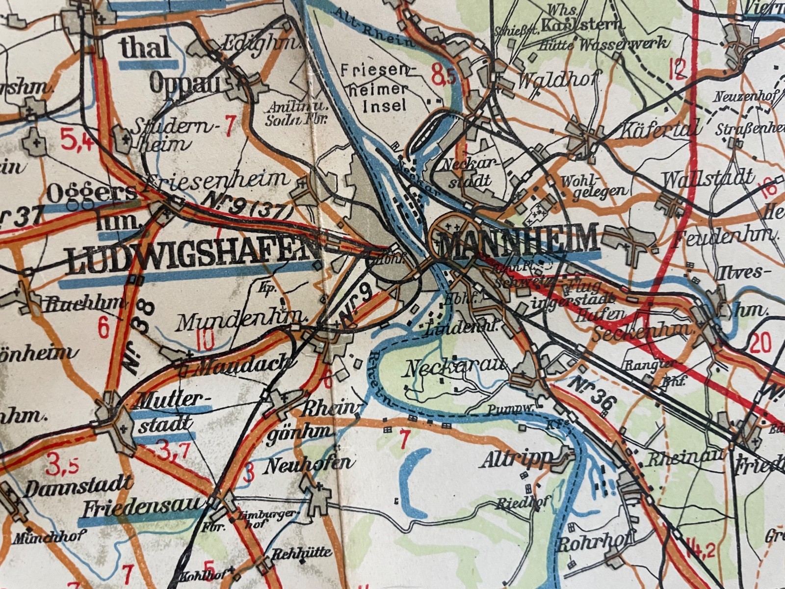 GERMAN WW2 ROAD MAP
