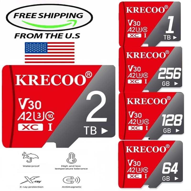 Micro Card SD TF Memory Card Ultra 64GB 128GB 256GB 1TB Class 10 TF Lot