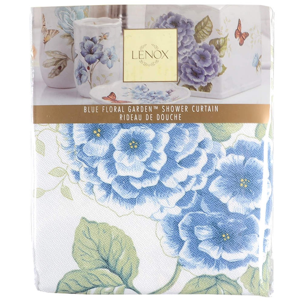 Lenox Butterfly Meadow Blue 72" X 72" Cloth Shower Curtain 11709014